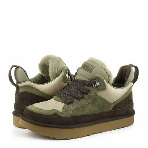 NEW UGG men's lowmel sneakers in green/brown